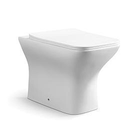Quality Modern Square Floor Standing Toilet Soft Close Seat Included White Color wholesale
