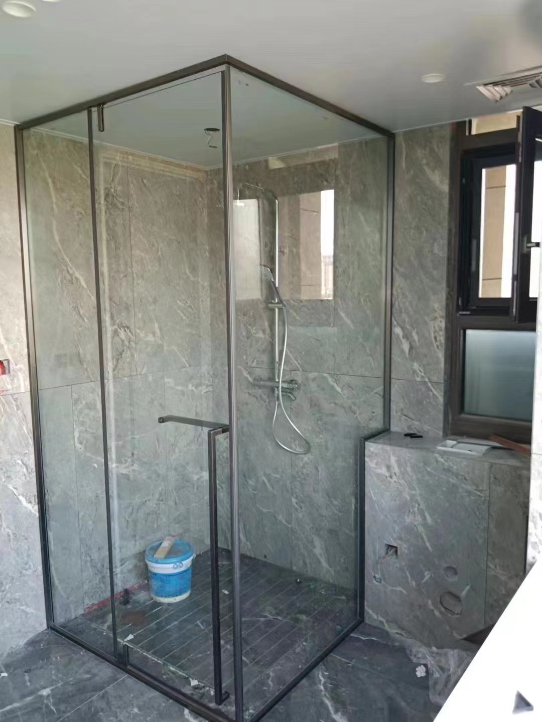Shower Room Glass Door 304 Stainless Steel Shaft Fittings