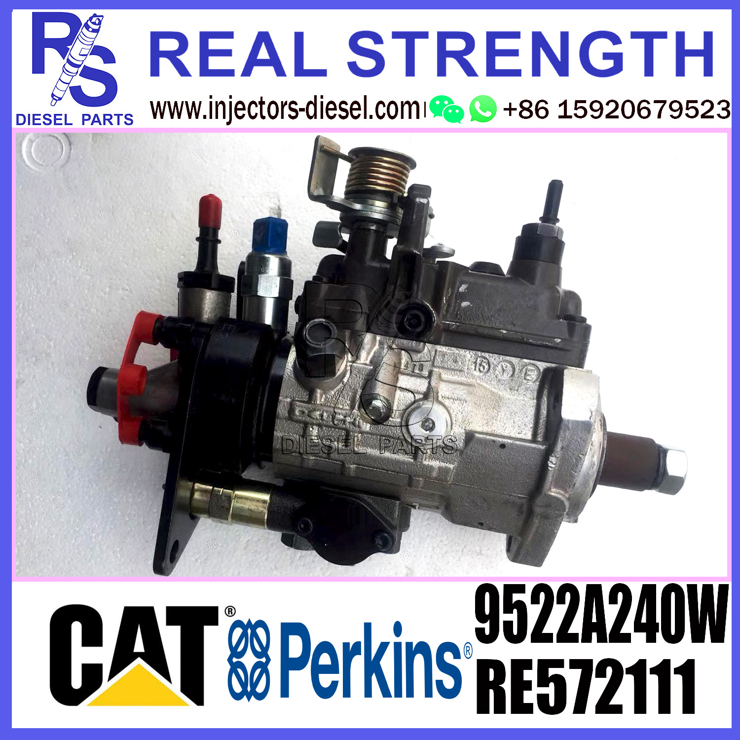 DELPHI 4-cylinder 9522A240W RE572111 Diesel Fuel Injector Pump assembly 9522A240W RE572111