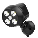 600-Lumen Outdoor LED Security Light, Battery Powered Wireless Motion Sensor