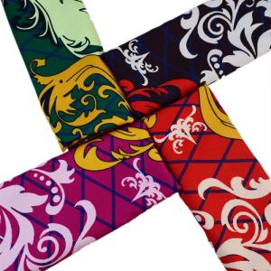 Quality Royal Blue 100% Polyester Digital Print Fabric For Skirt wholesale