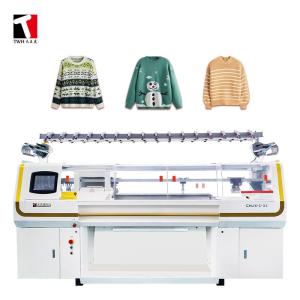 Quality 16 Yarn Feeder Automatic Flat Knitting Machine Three System for Sweater wholesale