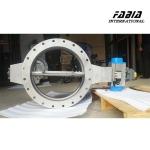 Pneumatic High Temperature Smoke Butterfly Valve Good Regulation Performance For