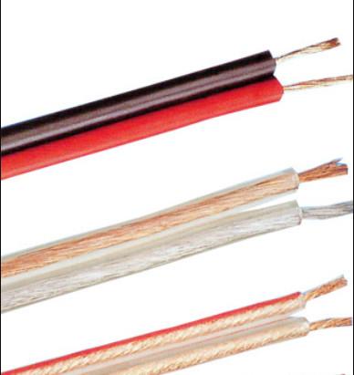 Cheap Red And Black Jacket Twin Flat CCA 10AWG Composite Audio Video Cable for sale