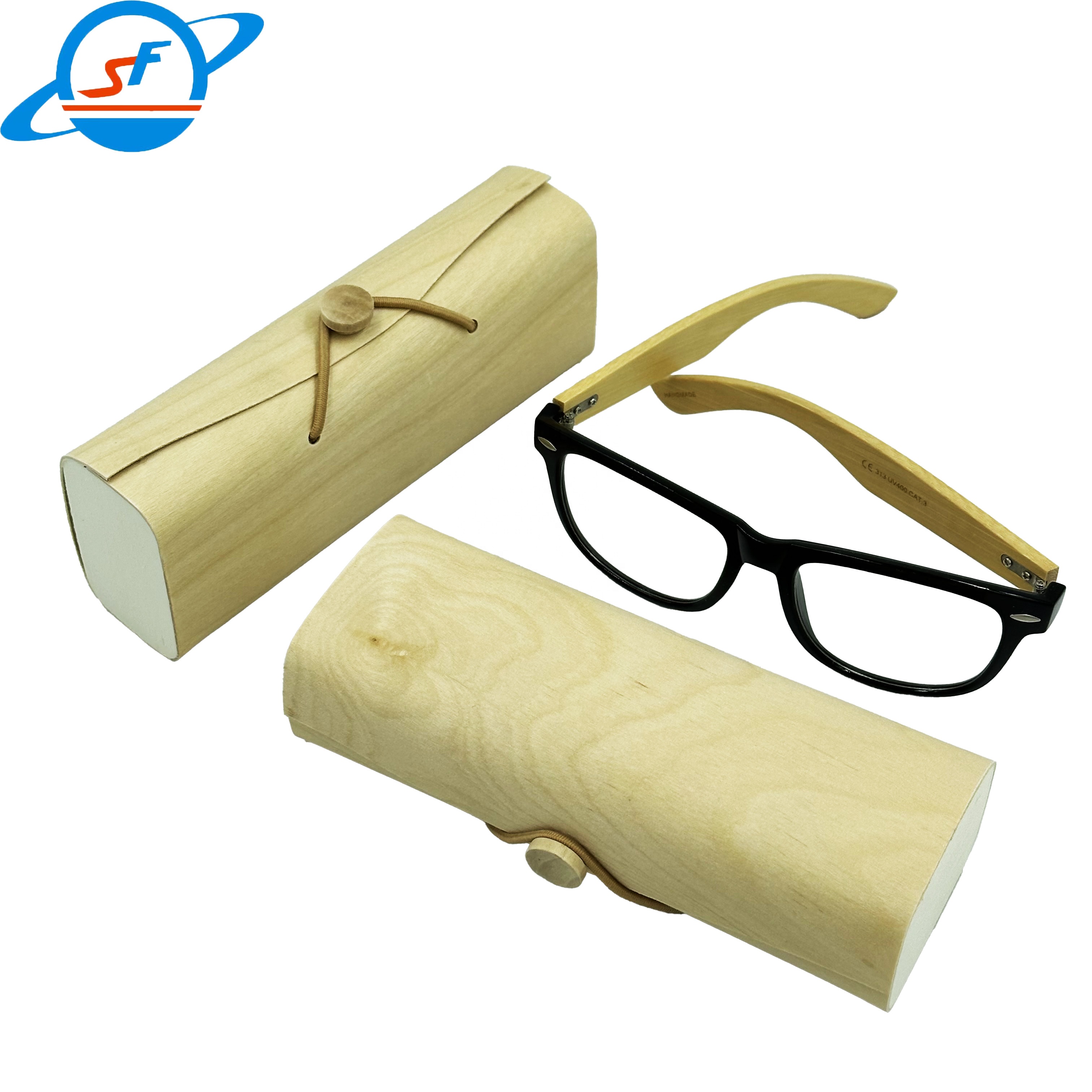 Imitation Leather Flocking Foldable Eyeglass Case Bag Damage Resistant