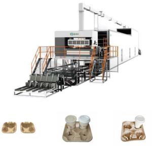 Quality Moulded Pulp Coffee Cup Tray Machine Fully Automatic wholesale