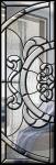 Removable Theft Proof Decorative Panel Glass Brass / Nickel / Patina Caming