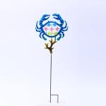 Animal Crab Metal Yard Ornaments For Home Decoration Easy Installation