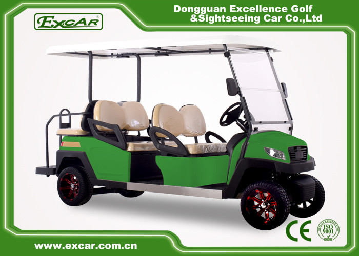 4 Wheels 6 Seater Electric Golf Car With Lithium / Lead Acid Battery