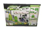 2 Mini Motocycle Kids Race Track Set With 360 Degree Spinning Top Speed
