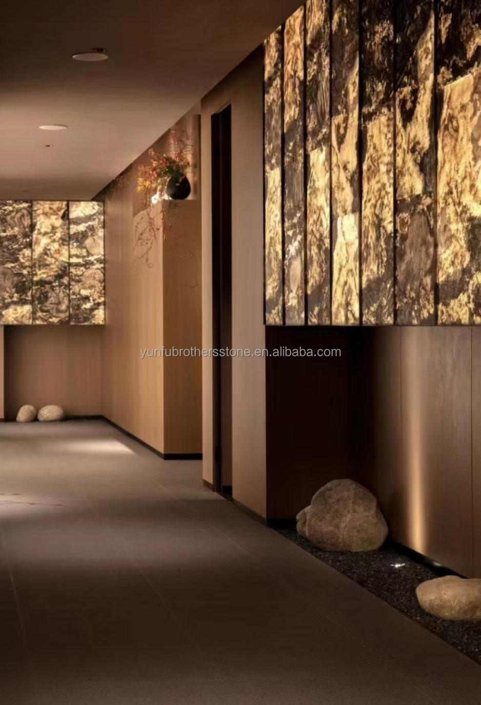 Ultra-Thin Natural Stone Veneer Sheet Wall Tiles for Modern Hotel Interior Design