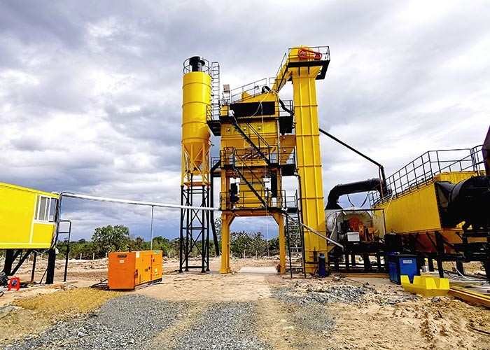 Professional 120tph Mobile Asphalt Batch Plant For Highway Construction