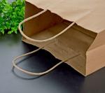 Portable brown paper bag