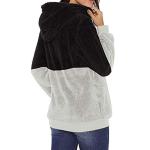 Factory Custom 100% Polyester Zipper Up Women's Long Sleeve Hoodies Fleece