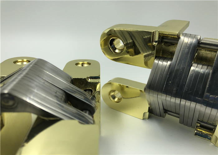 Gold Plated Heavy Duty Hidden Closet Door Hinges With CNAS MA AL Certificate
