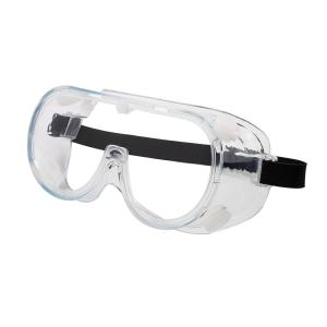 Quality Full View Frame Safety Protective Goggle Clear Black Fog Resistant UV Protection wholesale