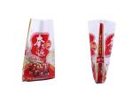 Thick Red And White Woven Polypropylene Feed Bags 50lb Lightweight