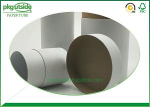 Quality Eco - Friendly White Cardboard Tubes , Custom Paper Tube Packaging Dampproof wholesale
