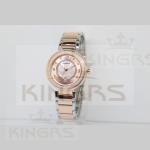 Two tone rose gold ladies Stainless Steel Watches 3 links wrapped band steel