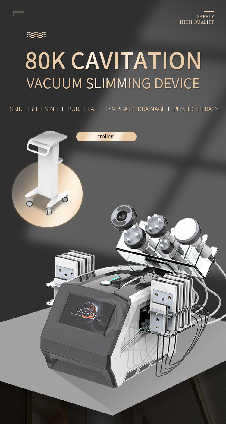 AS86 Portable 80K Cavitation Rf Vacuum Slimming Machine Body Shaping