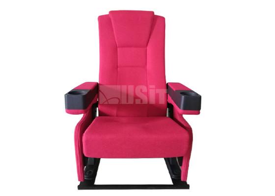High Back Sliding Theater Recliner Chair , Theatre Seating Chairs Fireproof