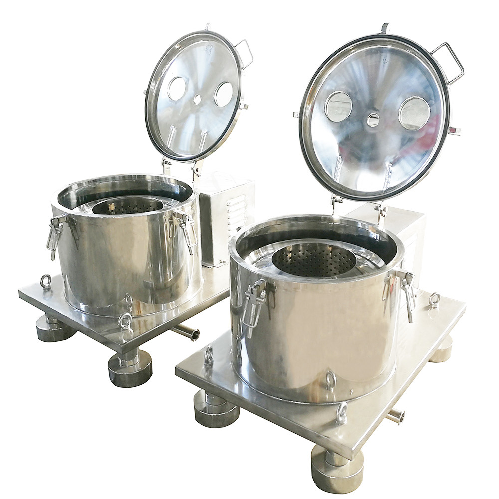 Manual Type Pharmacy Plate Chemical Centrifuge Filtration Equipment Food Top Discharge Centrifuge