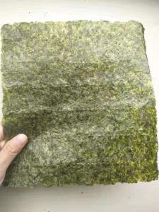 Quality Wrap Food 50 Sheets Pack Dry Roasted Seaweed Nori Dark Green wholesale