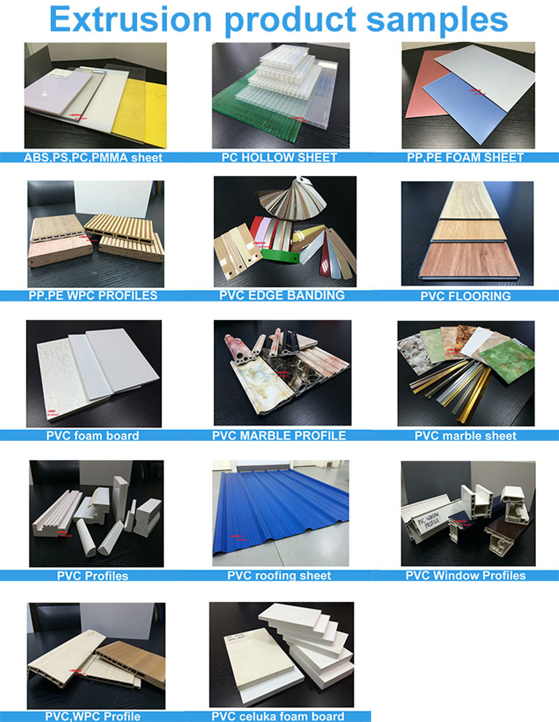 700kg/H Twin Wall Hollow Roofing PVC Floor Extruder Spc Complete Flooring Line Machine