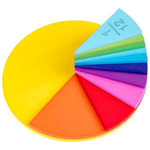 Quality Card Math 11Pcs Number Puzzle Board Wooden Fraction Puzzle Teaching Aids wholesale