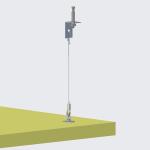 Connect Absorber Anchor 40.5*37MM Of Zinc Alloy Material With Adjustable Wire