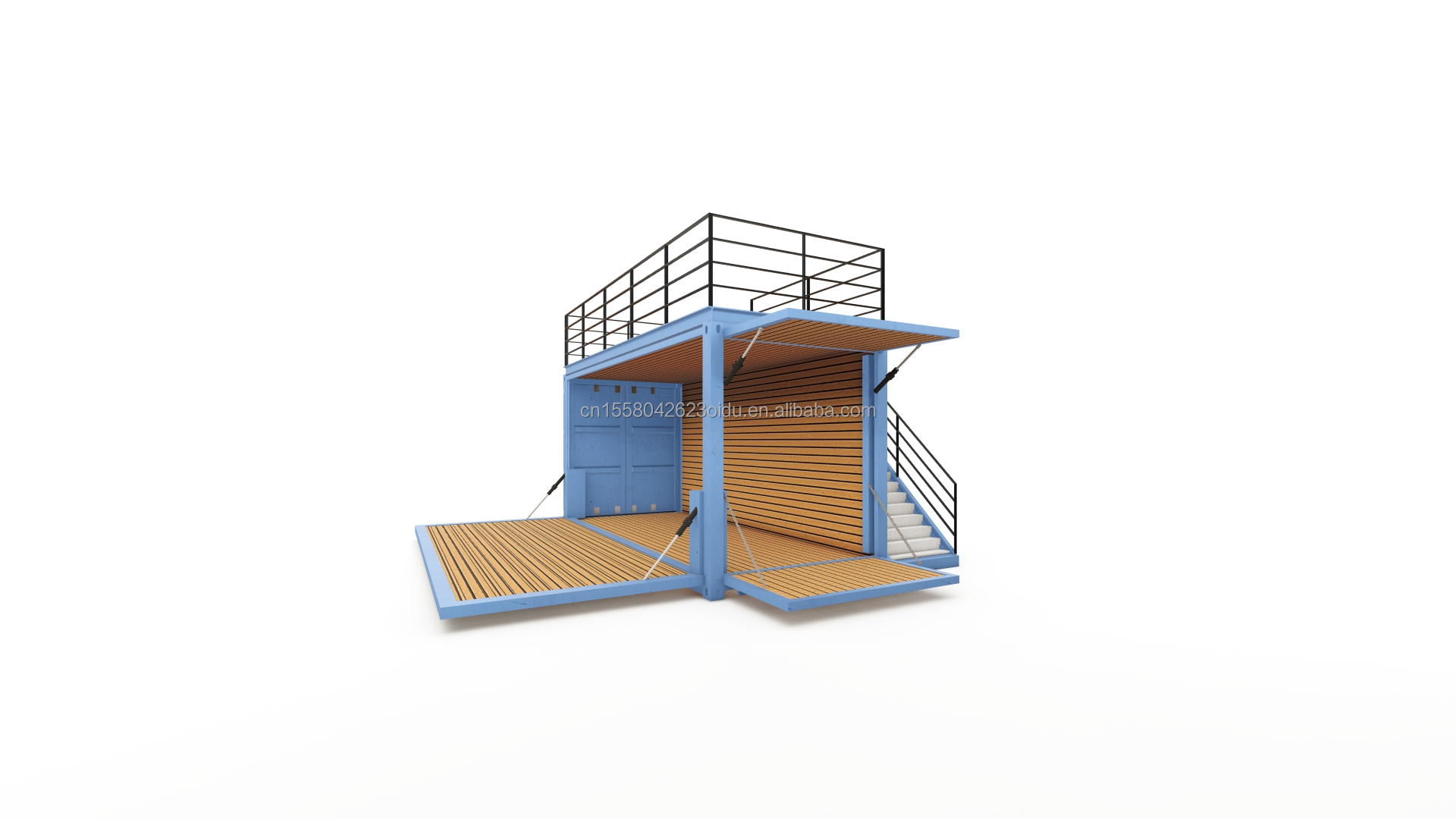 20ft Luxury Prefabricated Expandable Container House Ready Made Flat Pack Villa with Customized Color and Shipping Cost