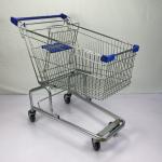 150L German Regular Supermarket Metal Trolley without Base Frame with Child Seat