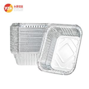 Quality Eco - Friendly Silver Foil Container Food Packaging Solutions Lunch Box wholesale