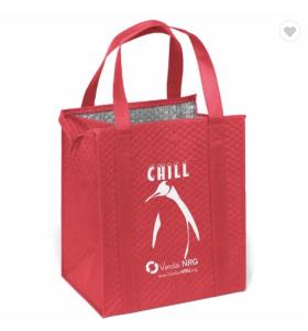 Quality Large Foldable Grocery Thermal Bag Cooler Bag 80gsm NonWoven wholesale