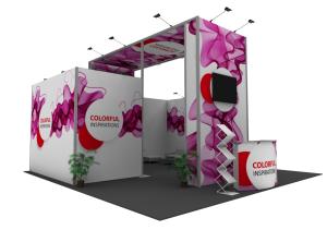 Quality Exhibition Trade Booth Displays , Light Weight Conference Display Booths wholesale
