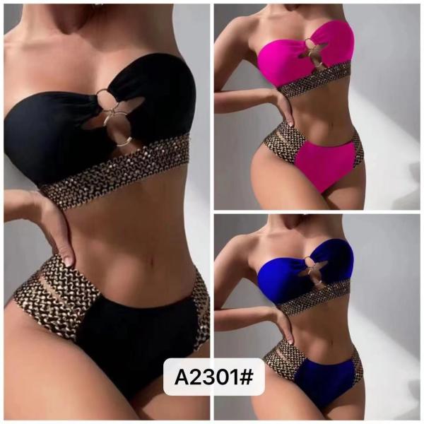 Swimming Suits Bikini Steel Backless Europe Sexy Factory Direct Supply High