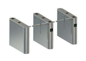 China IP55 RFID Security Gate Access Control Double Moter Bridge Drop Arm Turnstile on sale