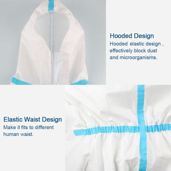 Splash Repellent Disposable Protective Clothing , Non Woven Disposable