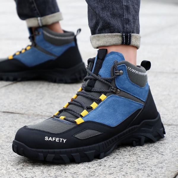 Kevlar Midsole Unisex Suede Microfiber Wire Cloth Safety Boots Rubber Safety