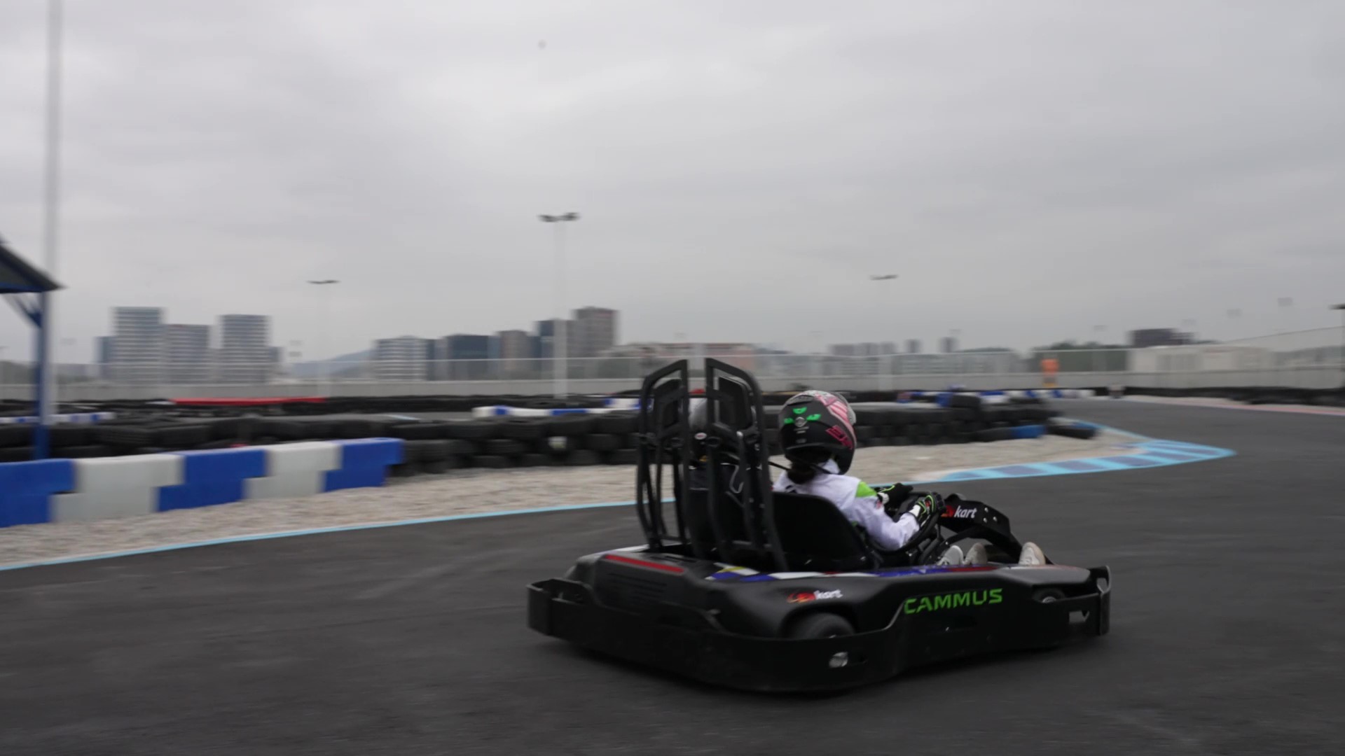 Go Karting 3000RPM Electric Mini Kart With 4 Wheels Drive Fast Speed for Kids