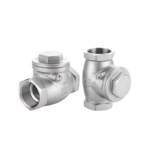 Quality ISO 9001 Standard DN8-DN100 Stainless Steel Swing Check Valve 200psi/Pn16 NPT/BSPP/BSPT wholesale