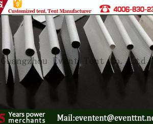 Quality 8mm 850gsm Panama fabric 20mm double flap keder for tent structure wholesale