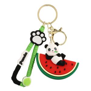 Quality Lady Girl Cute Soft Panda Keychain Charms Gift Animal Car Key Pendant wholesale