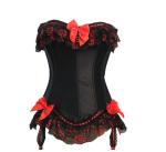 Ajustable Black hourglass corset