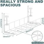 Cable Duct for Desk/Table/Workplace Cable Tray for Organising Cables and Power