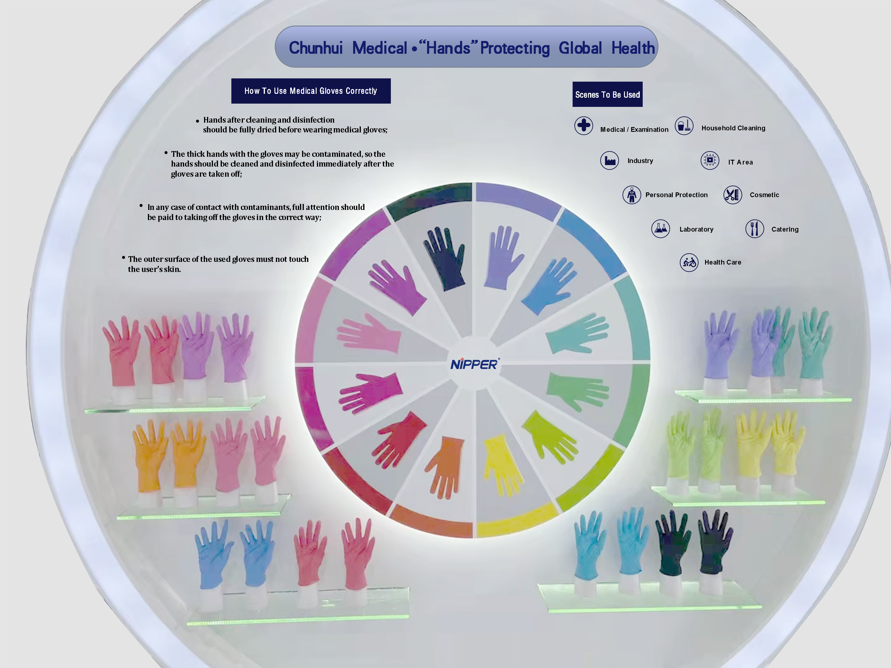 Medical Examination Disposable Nitrile Gloves Nitrile Coated Gloves