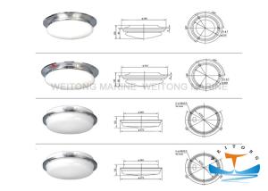 Quality 60W Indoor Round Incandescent Marine Lighting Equipment Steel Material wholesale