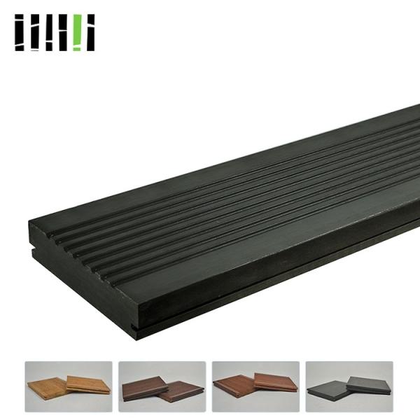 Wooden Poolside Waterproof Carbonized Strand Bamboo Flooring With High