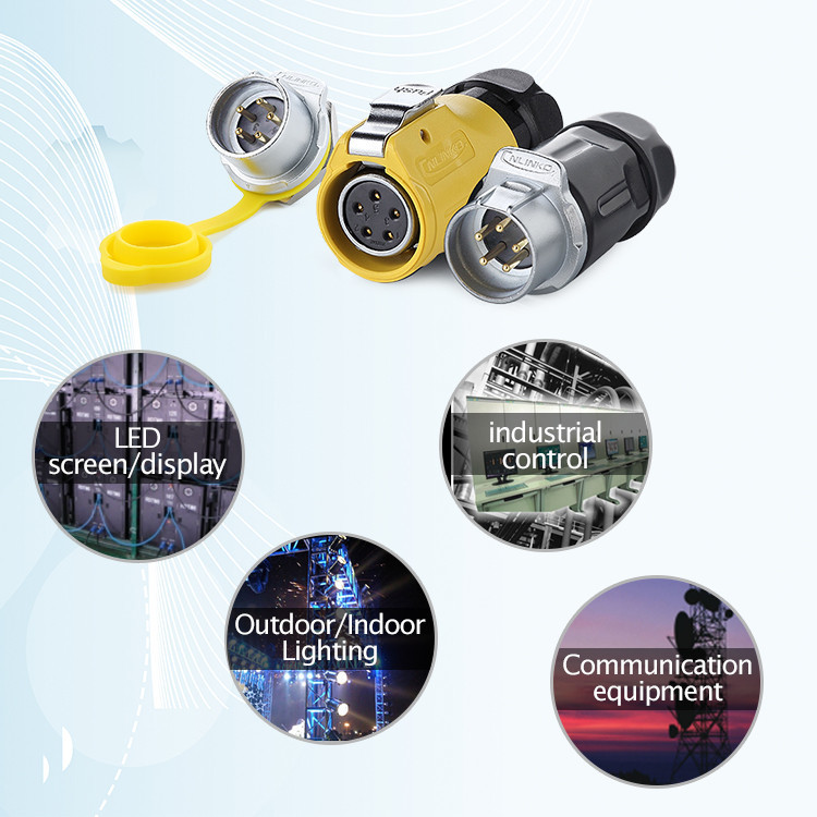Good Price Led Screen 3 Pin Circular Power Connector Plug and Socket
