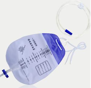 Quality CE PVC Drainage Medical Extension Tube Disposable Anti Reflux Drainage Bag 500-2000ml wholesale